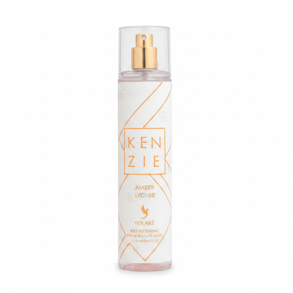 Kenzie Amber Lychee fond blanc